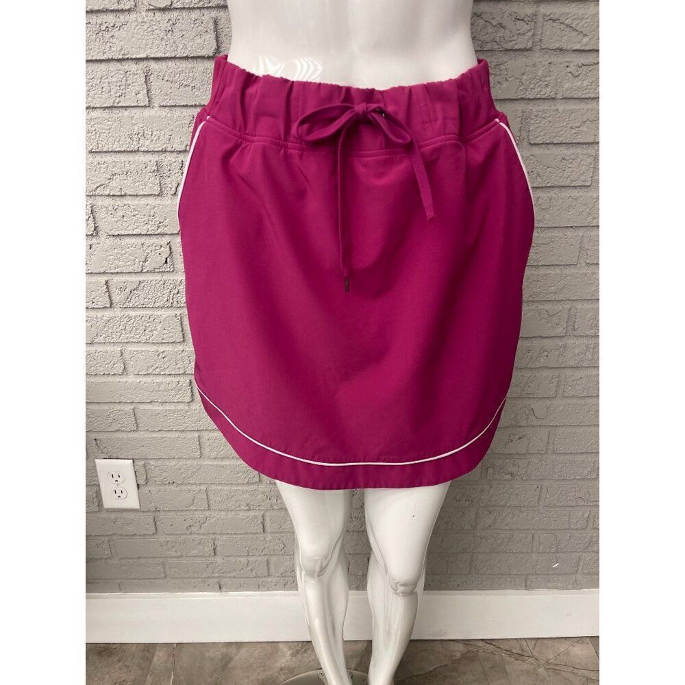 Izod Women Golf Pink with White Trim Skort Size 6